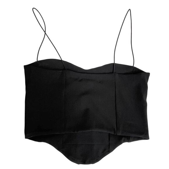 NWT Corset Bustier Black Crop Tank - Picture 2 of 4